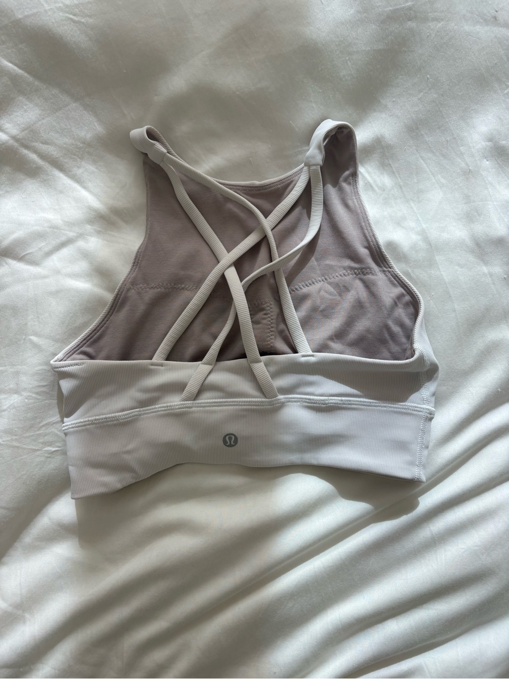 lululemon athletica Strappy Sports Bra in White